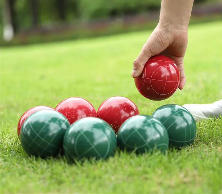 Высококачественный набор мячей Bocce с удобной сумкой для переноски 107 мм чаши газона мячи боулинга