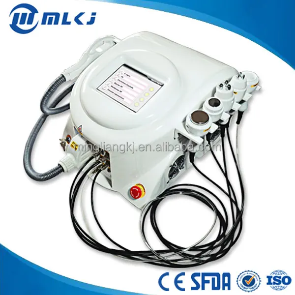 CE 6 in 1 elight ipl, rf cavitator hair removal slimming salon machine