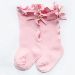 New Design Leg Warmers Socks Toddler Long Socks Knee High Baby Girl Bow Socks