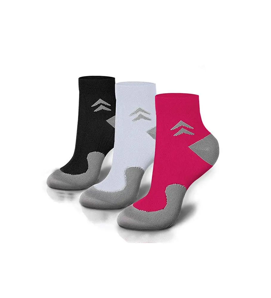 AJ 19269 оптовая продажа нейлоновые Компрессионные носки для бега подошвенного фасциита лодыжки низкие