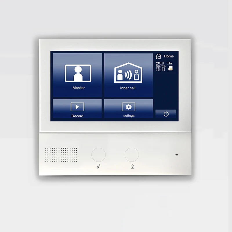 7 inch Touch Screen TCP/IP SIP Video Intercom apartments Door Entry Phone Digital System