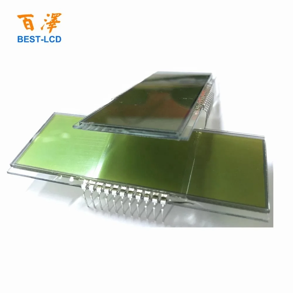 
Custom size 22 Pin 6 Digits 7 segments STN Yellow-Green LCD Display For Fuel Dispenser/Industrial Machine/Electronic Products 