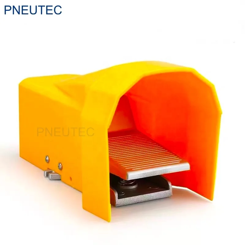 4F210-08G 4F210-08LG 5 port 2 position 1/4 inch BSP aluminum pneumatic foot operated control valve with guard Cover