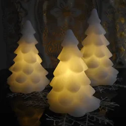 Christmas tree led candles wax