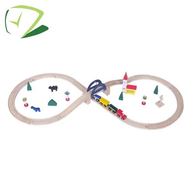 
Professional toy trains and tracks little town wooden railway 