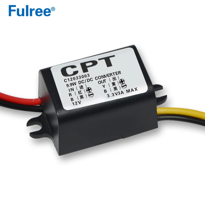 DC 12V to DC 3.3V 3A Step Down Voltage Buck Converter Regulator 12 Volt to 3.3 Volt Car CCTV Camera Power Supply Module