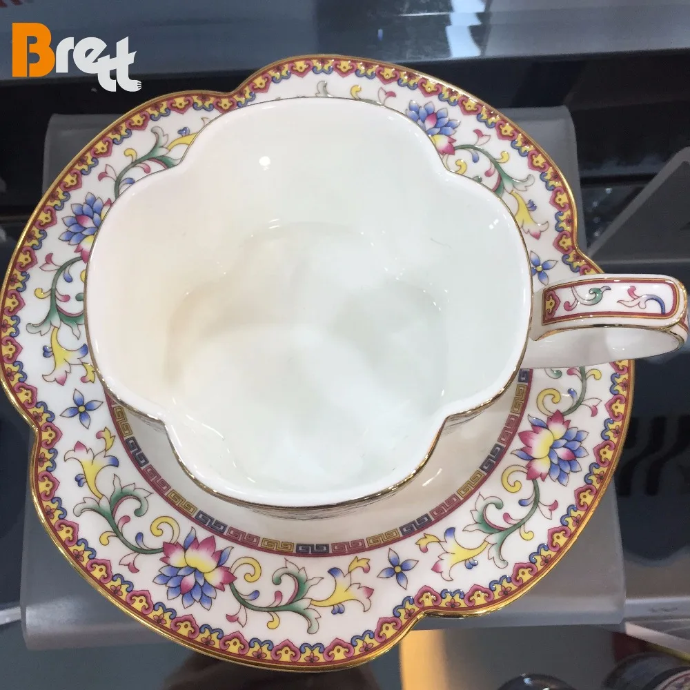 Flower Decor Wedding Ceramic Dinnerware Sets Bone China