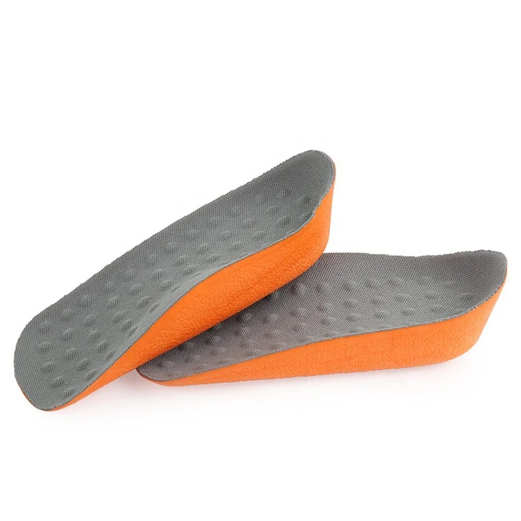 Breathable Half EVA Foam Heel Cushion Height Increased Insole