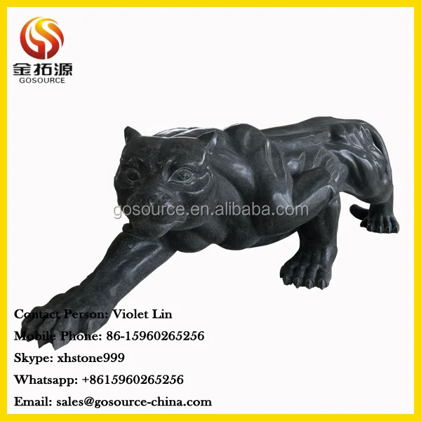 Beautiful strong leopard granite statues