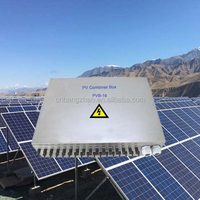 on/off grid solar power system 10 input 2 output Stainless steel DC combiner box with fuse