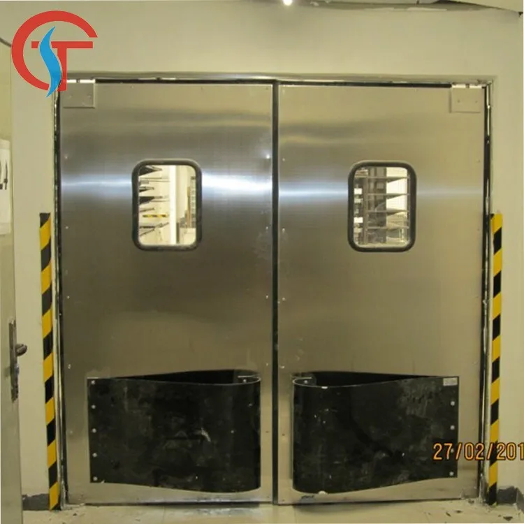 Stainless S/Steel Pu Insulated Impact Traffic Door