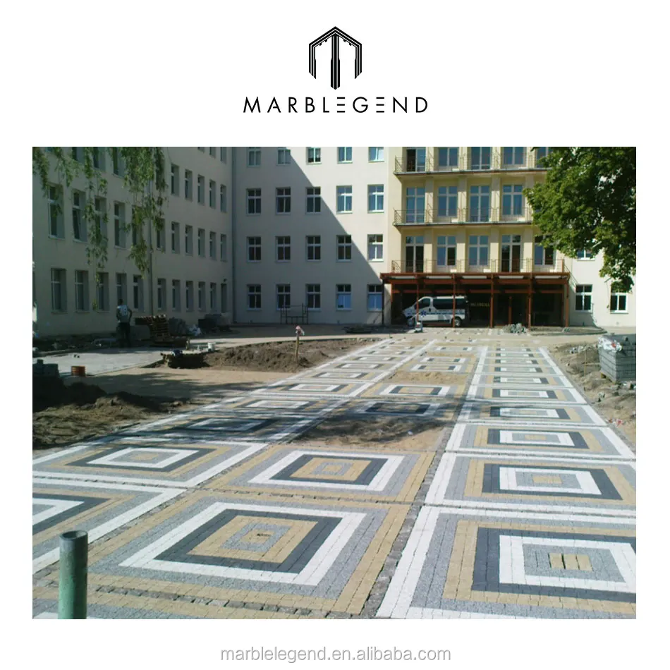 Гранитный брусчатый камень для украшения сада