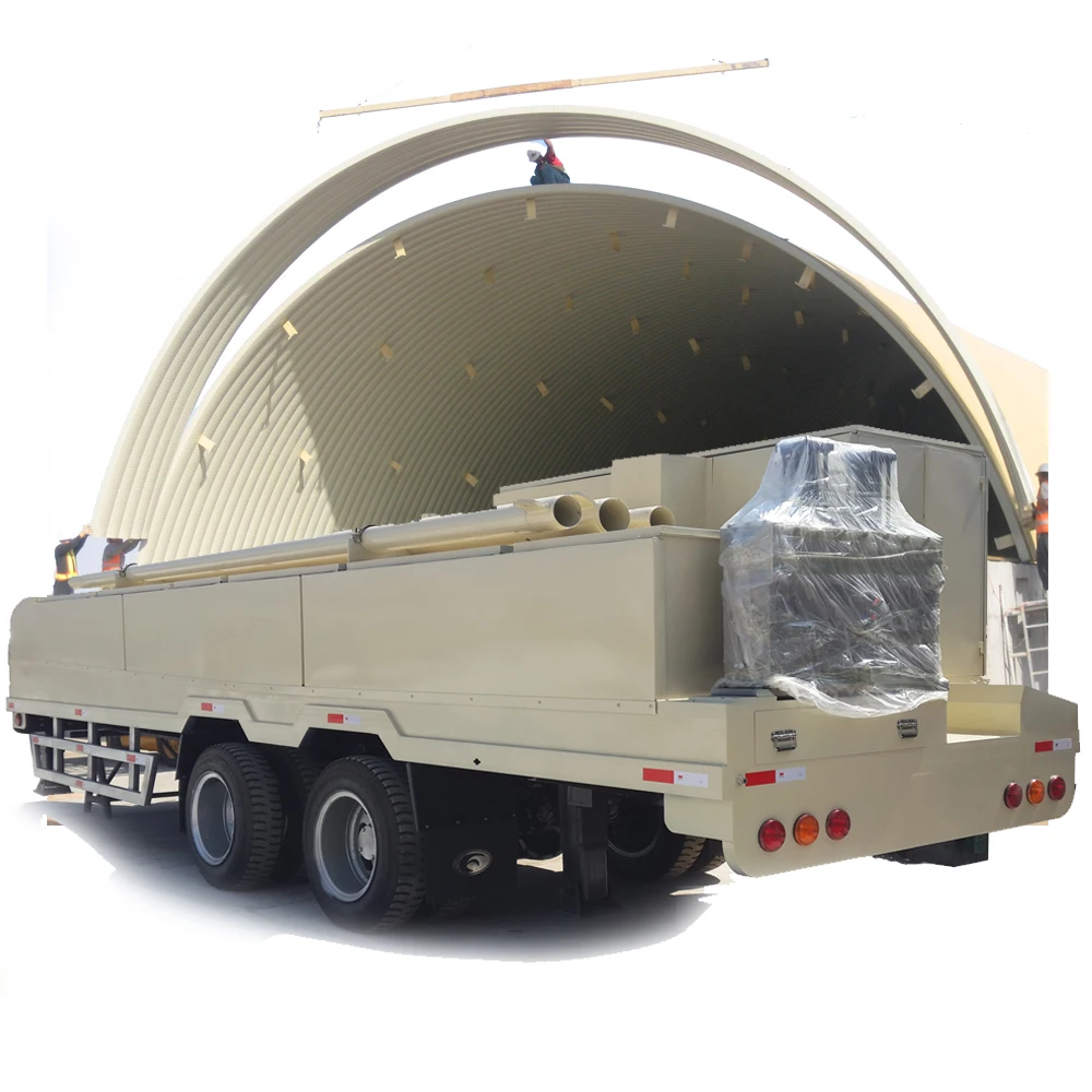 Trailer mounted k type Multi arched shape steel buildings roll forming machine