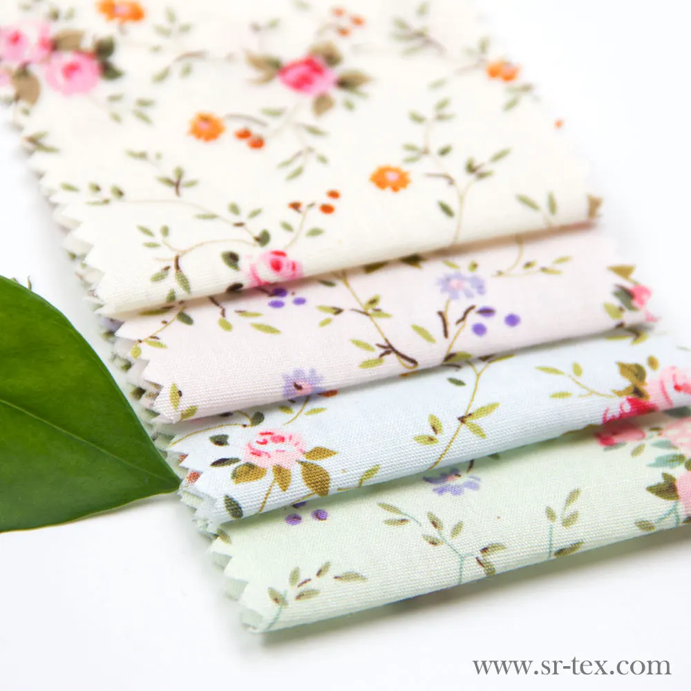 Factory direct wholesale 100% cotton printed fabric in bulk for dress