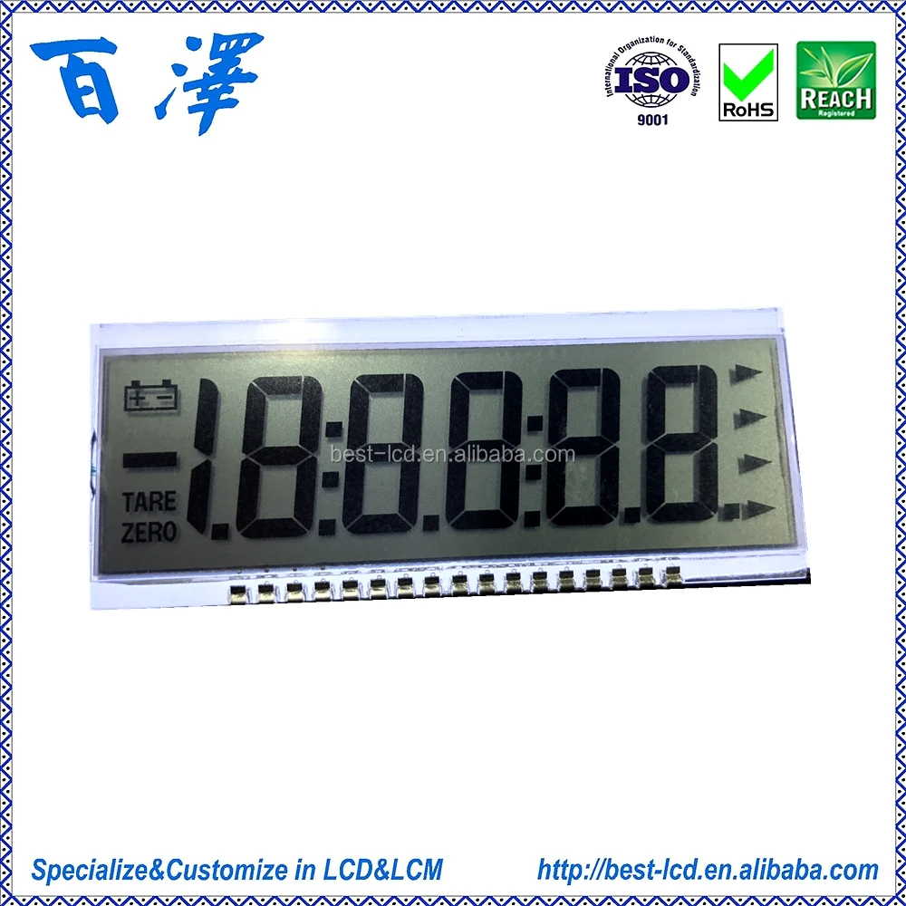 
6 часов направление 3,3 V Светоотражающие 5,5 цифры 7 сегментов врача/Взвешивание с вышивкой закрытых стежков/промышленная электронные весы с ЖК-дисплеем 