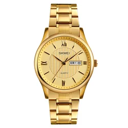 skmei 1261 mens stainless steel quartz goldlis watch quartz watch stainless steel japan movt 3atm water resistant quartz watch