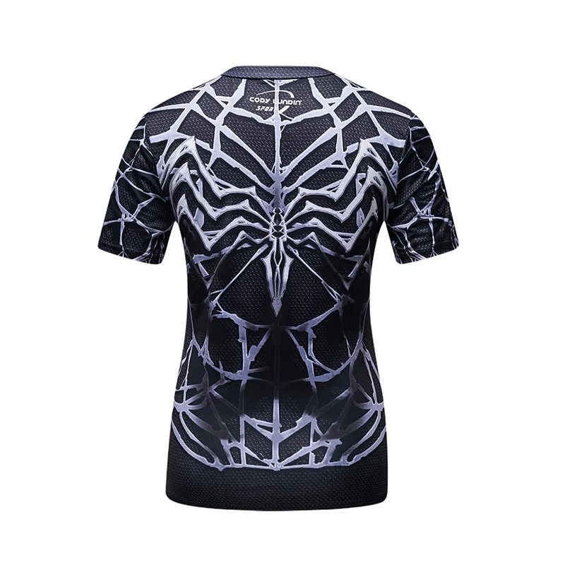 Work Out Apparel Woman Running Fitness Spiderman Dry Fit Tshirt