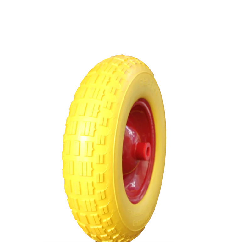 Полиуретановое колесо плоская свободная шина тачки 4