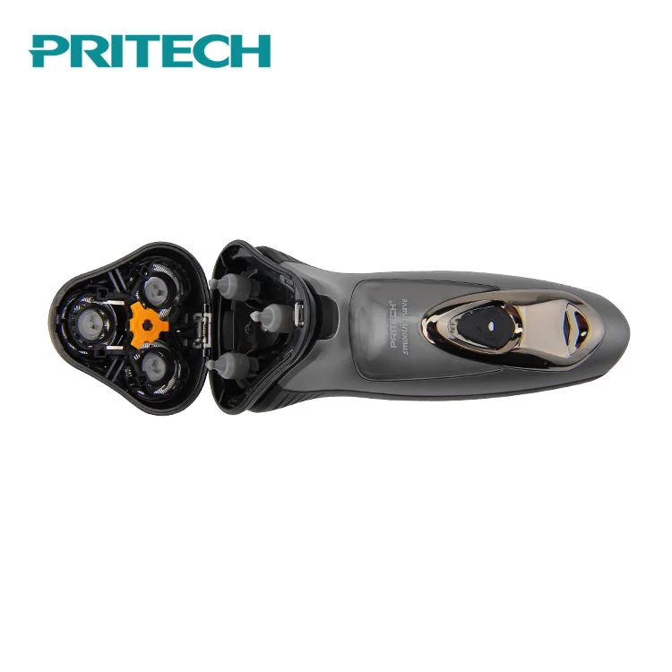 PRITECH Men Triple  Stainless Steel Blades Electric Rechargeable Shaver Blades