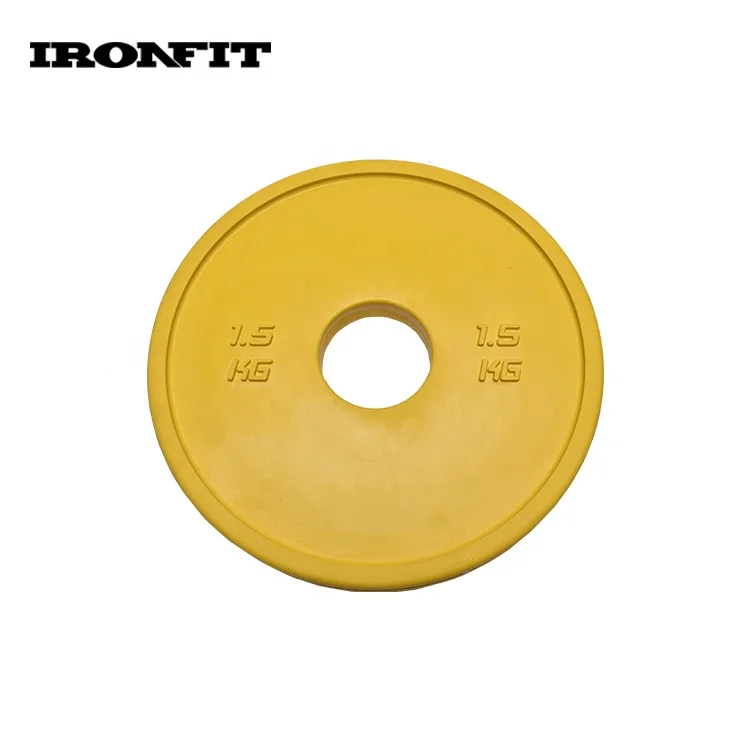 0.125 To 2.5 KG Weight Lifting Change Plates Coloured Rubber Fractional Plate