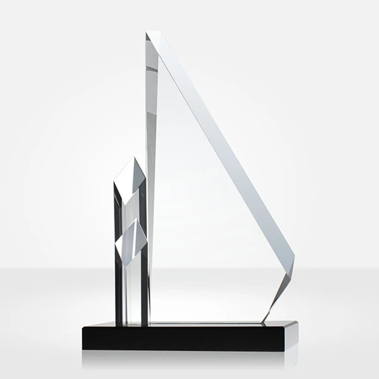 Sublimation Glass Trophy K9 Souvenir Gift Engraved Crystal Award