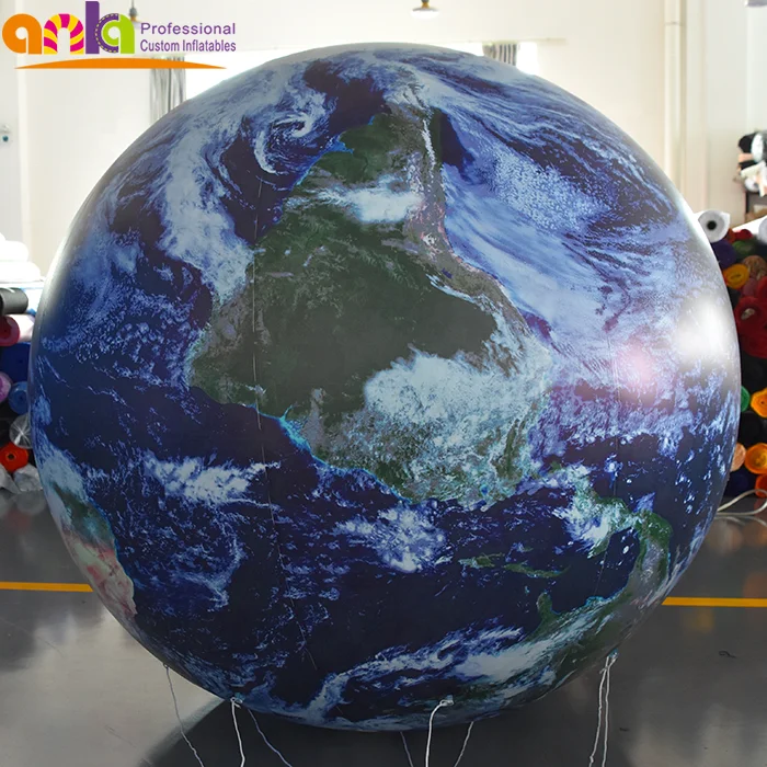 Giant inflatable planets/ inflatable globe helium balloonfor decoration