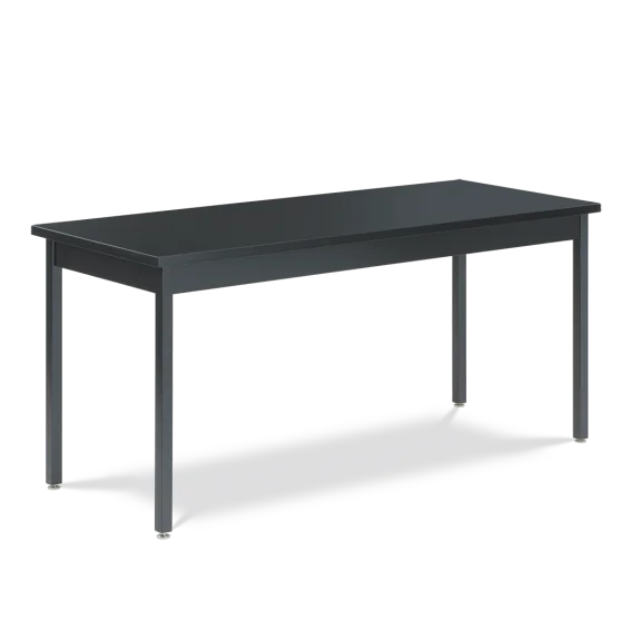 school laboratory table top green black grey color lab top physical experiment table