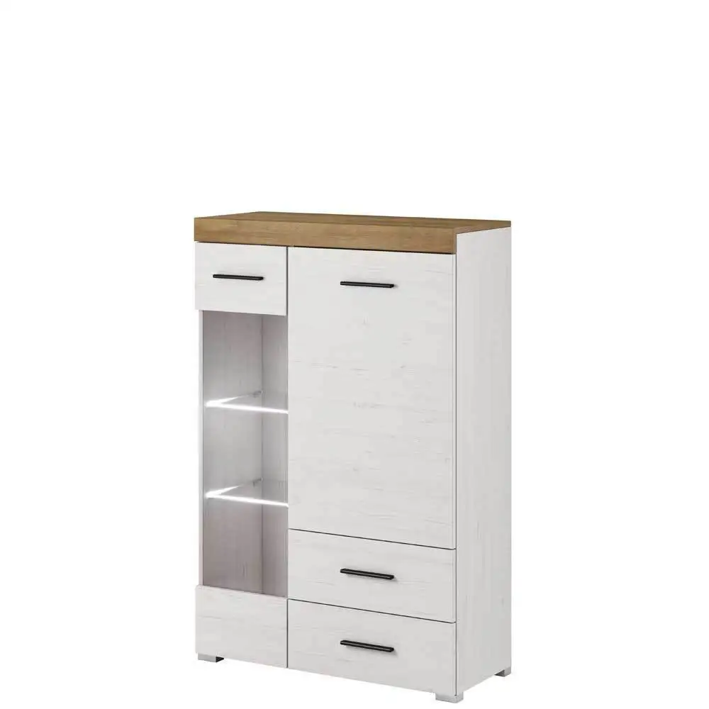 Living Room Furniture Set Unit Display Cabinet Shelves Wood Effect Tv Glass TV Stand Modern Wooden 3mm MDF Adjustable (height)