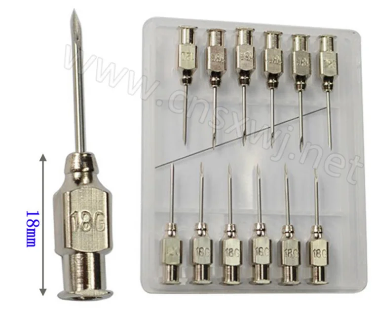 Disposable sterile surgical stainless steel veterinary metal needles for animals