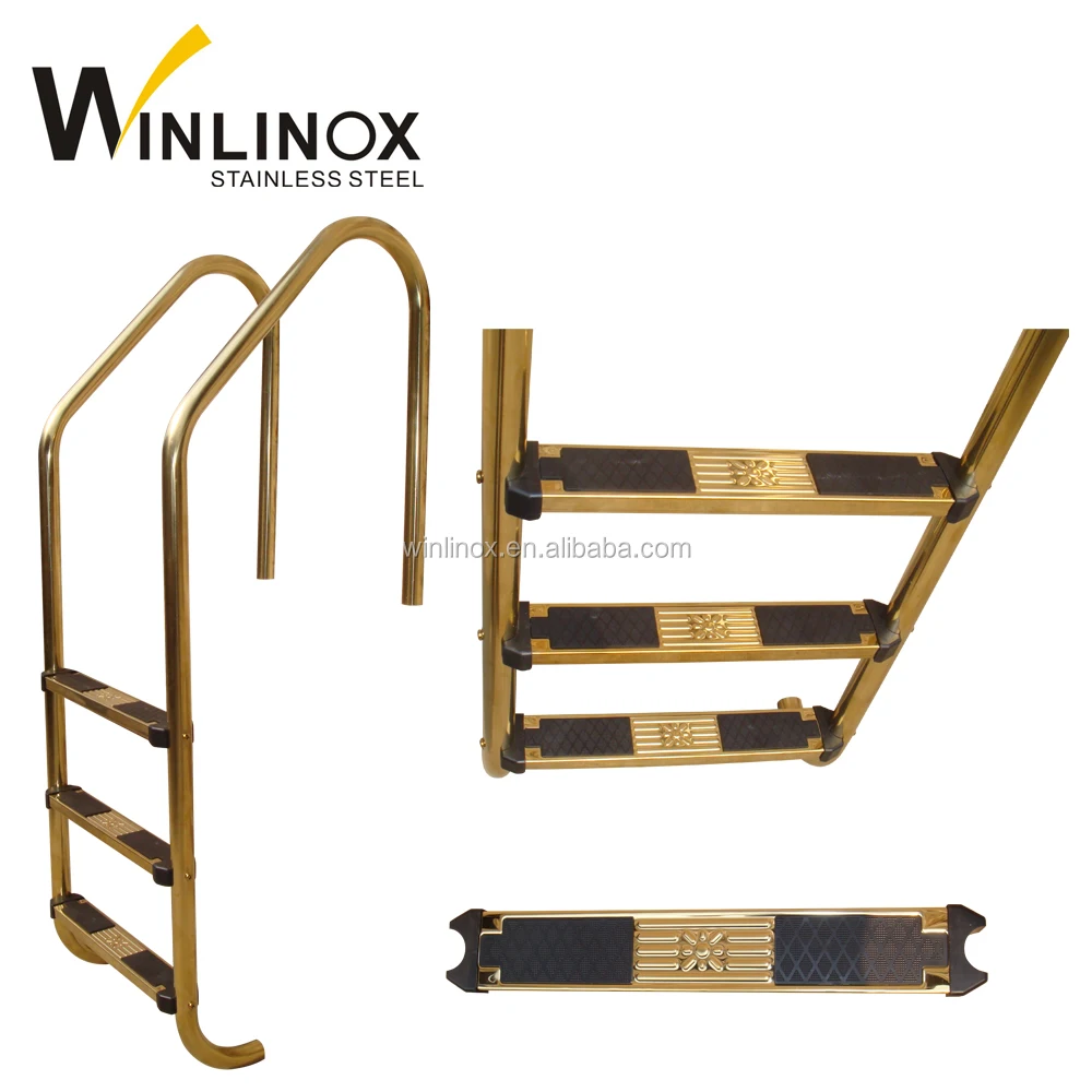 316 inox steel swimming pool handrail, pool diving platform