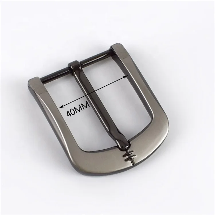 MeeTee ZK840 40mm Men Leather Belt Buckle High Quality Alloy Buckle Zinc Alloy Clasp Pin Buckle