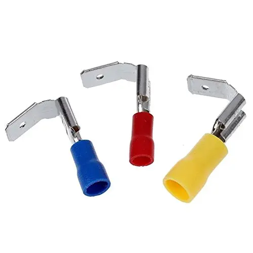 100PCS/Lot Piggy Back Spade Crimp Connector Terminal 40Red+50Blue+10Yellow V7K2