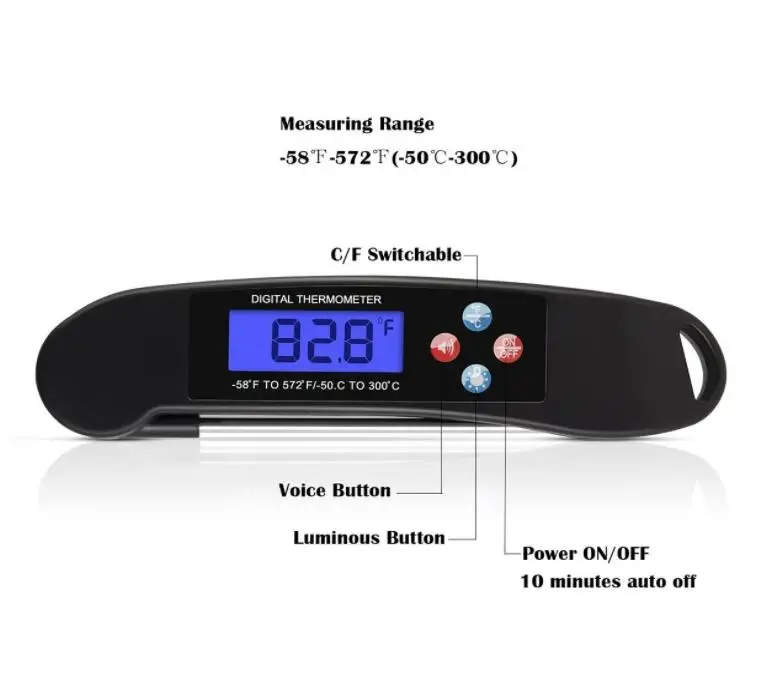 Mini Meat Thermometer BBQ Digital Food Thermometer