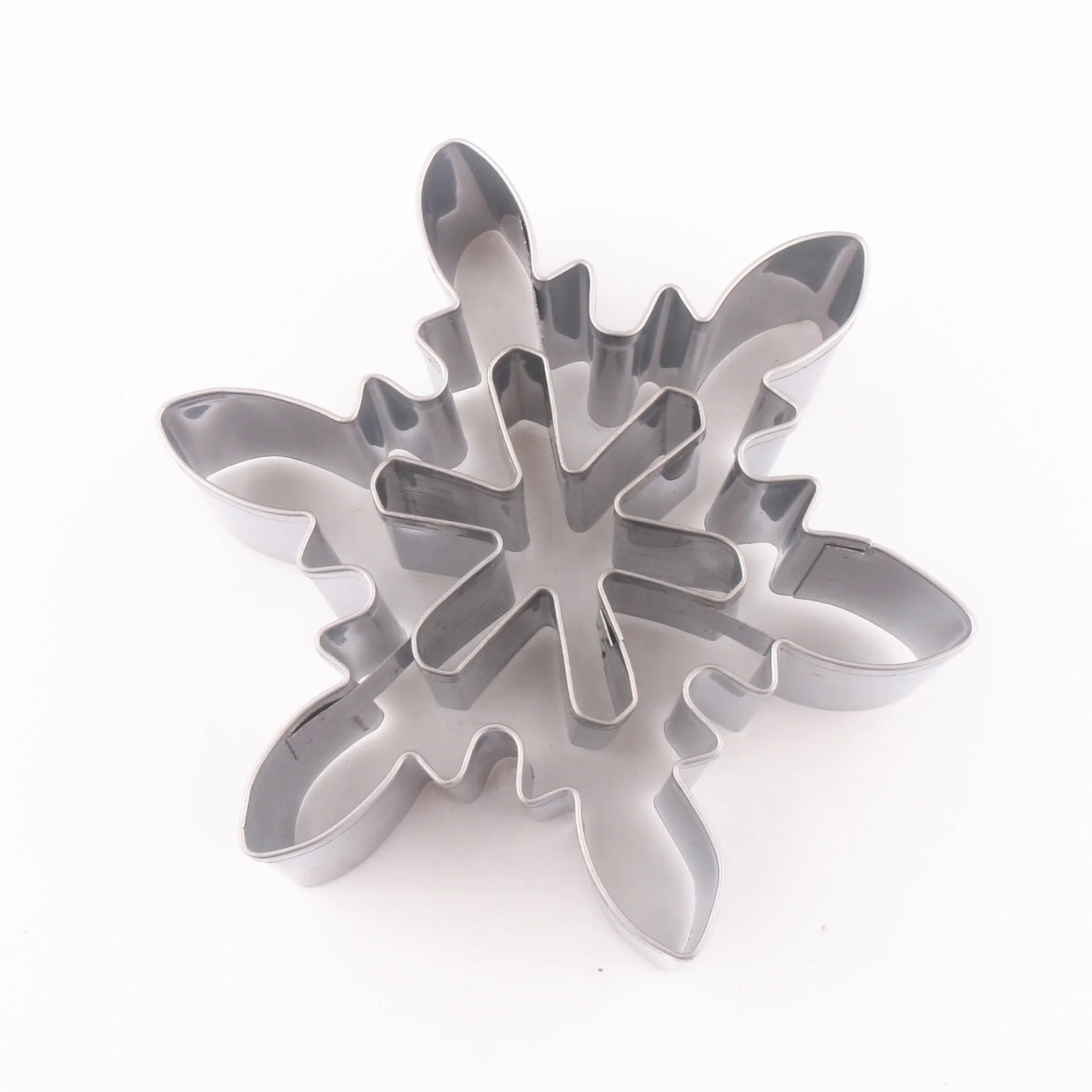 
XMAS Christmas custom stainless steel snowflake cookie cutter set 