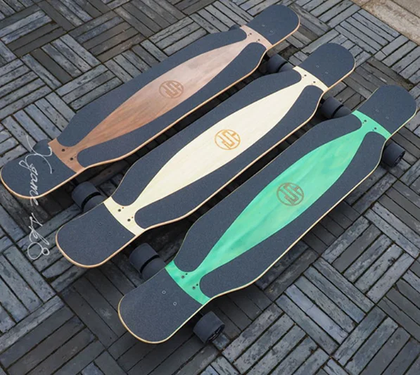 
 Танцы longboard 7 ply100 % канадский клен материал и скейтборд частей тип 27 дюймов никель доски для скейтборда  