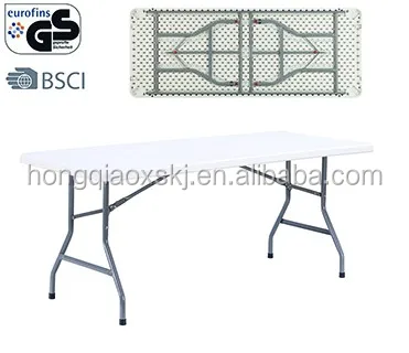 Складной стол, 200 см 2 м HDPE современный пластиковый складной стол, складные пластиковые столы для свадьбы