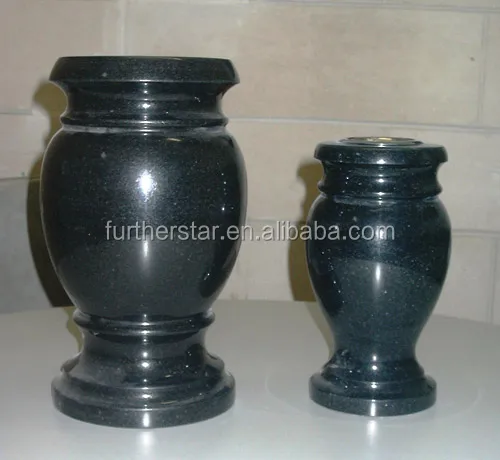Amercian Black cheap tombstones,granite cemetery vases