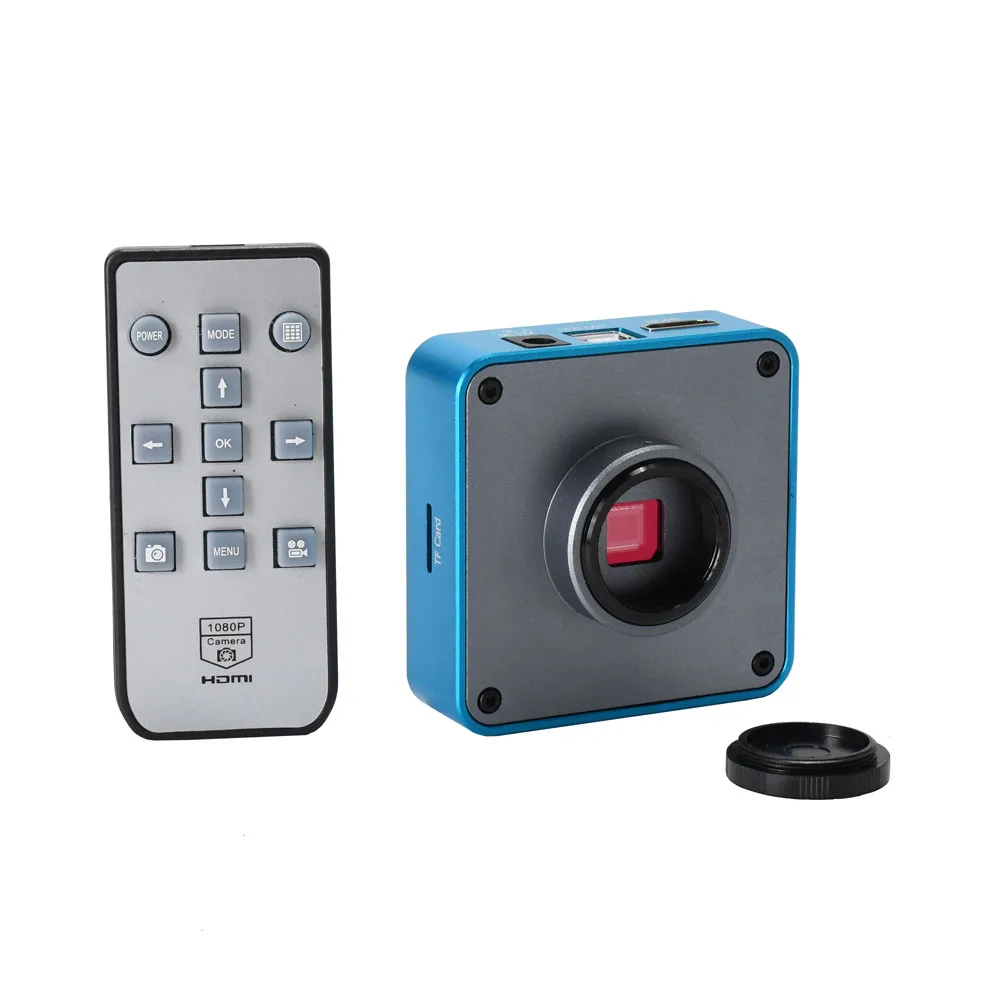 Hayear FHD 34MP 2K 60FPS HDMI-Compatible USB Electronic Industrial Microscope Camera 0.5X Eyepiece Adapter 30mm/30.5m Ring