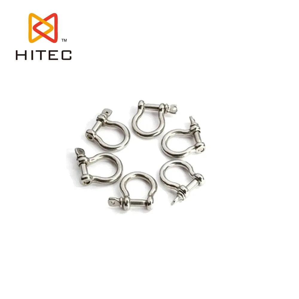 Grillete manufacturer 304 stainless steel european type grab mini bow shackle 4mm