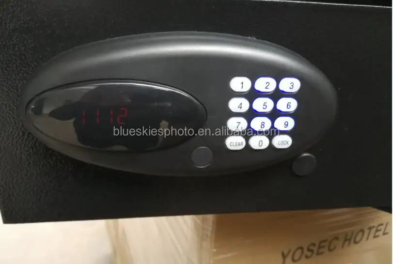 
RFID card opening in-room safe with hotel lock software 
