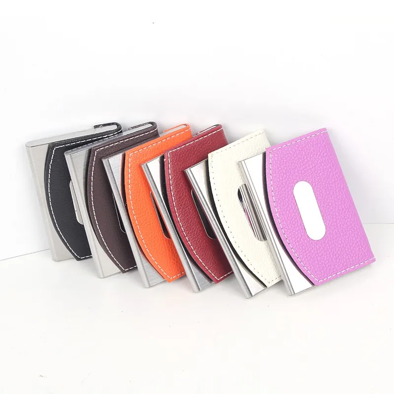 Xinghao High-end Pu business card holder Multi-pattern and color name card holder Aluminum Wallet