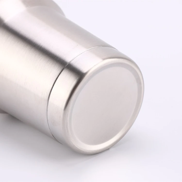 New idea Product 2023 Creative Double Wall Vacuum Insulated 304 Stainless Steel silver Drinking Tumbler Cup With Lid