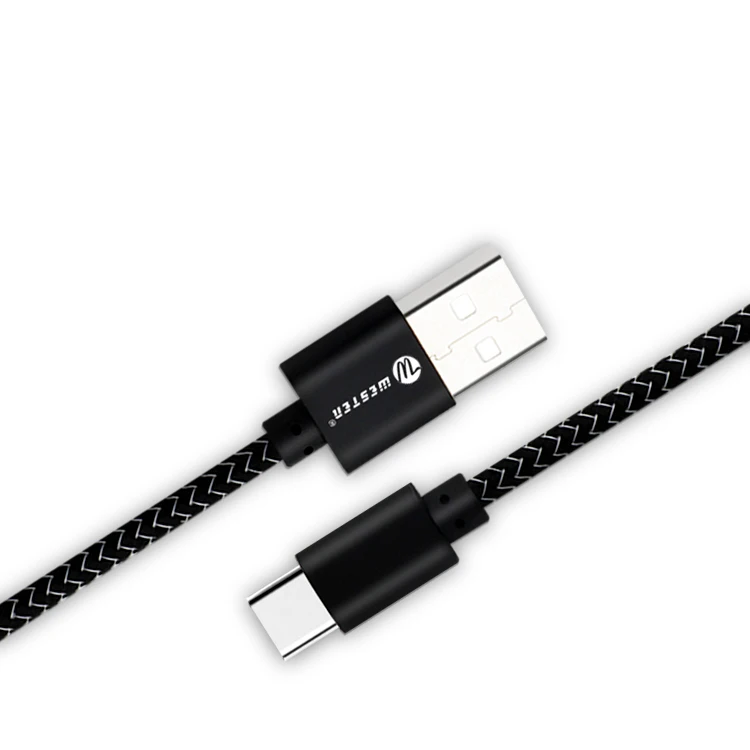 
Mobile Phone Use Micro USB Type C 8Pin to USB 2.0 3FT 6FT 10FT Nylon Braided and Fast Charging Cable 