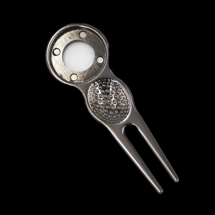 personalized ball marker golf green folk golf repair divot tool