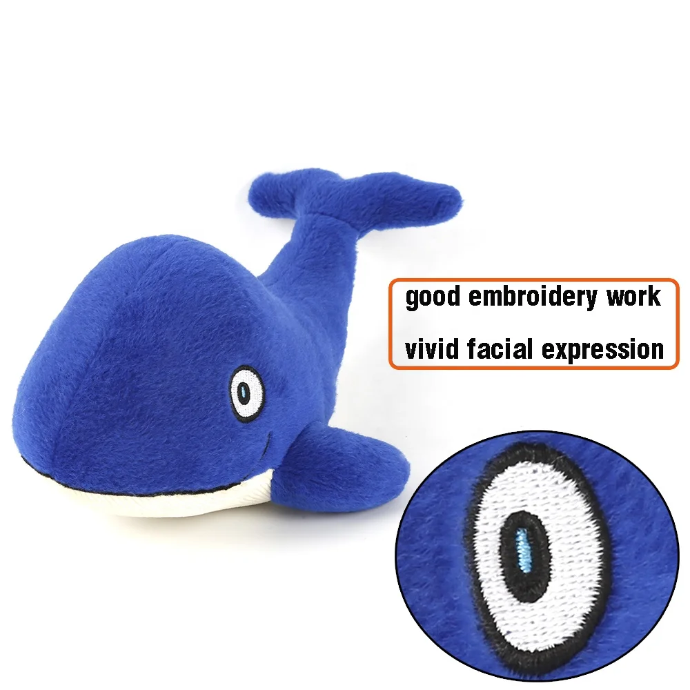 Custom Plush Whale Doll Keychain Soft Blue Whale Animal Stuffed Toy