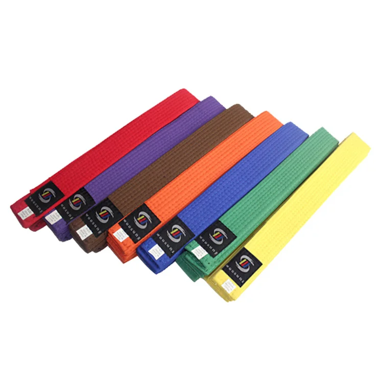 Woosung best selling custom logo taekwondo karate judo martial arts belt for sale