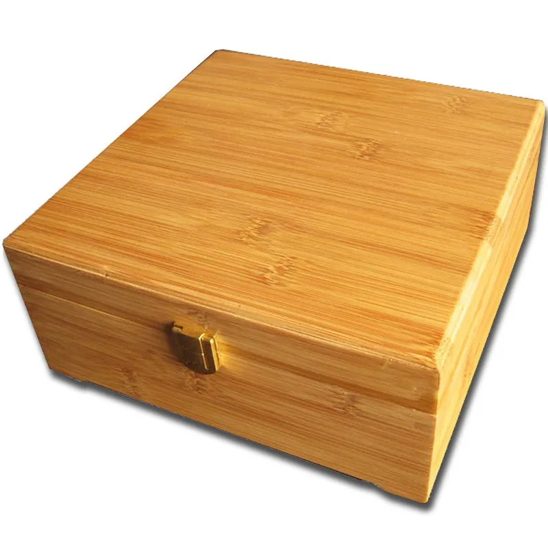 natural bamboo box laser engrave