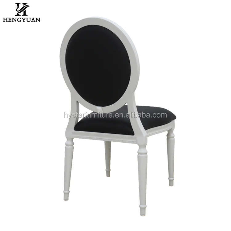 Elegant modern hotel restaurant white stacking event louis wedding ghost chair