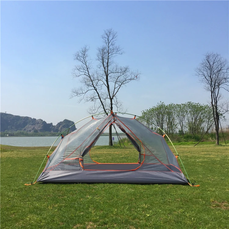 Blue Color Ultralight Trekking tent,Double Layer 2 Person Waterproof Camping Tent, CZX-302 MSR Hubba NX tent come with footprint