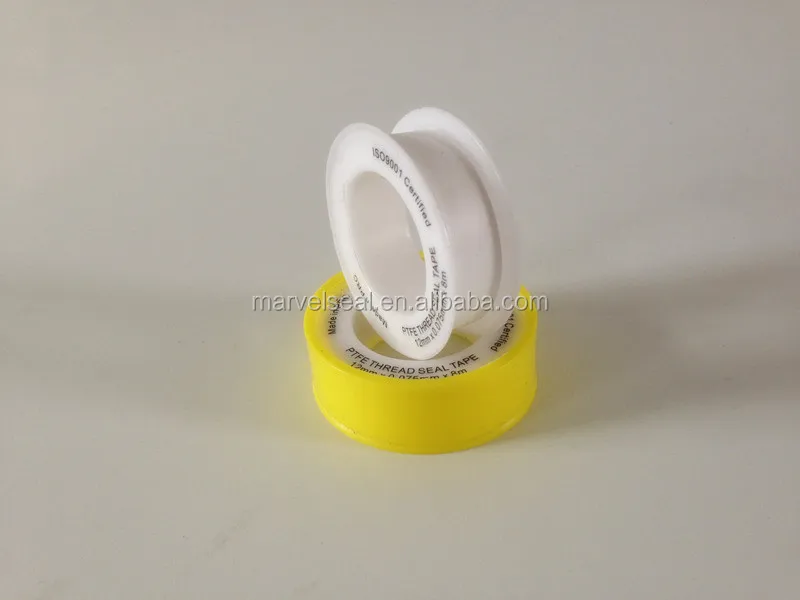 Hot selling ptfe thread seal tape with low price Cinta de ptfe de 0,1mm de grosor para sellado white